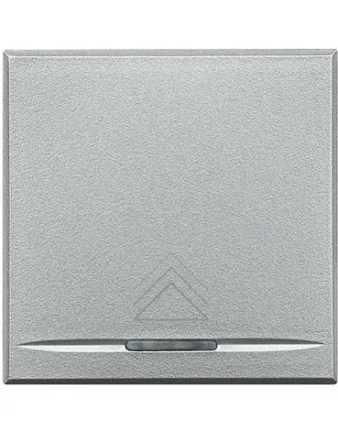 Bticino hc4915//2ad axolute 2-module key cover, light grey dimmer symbol